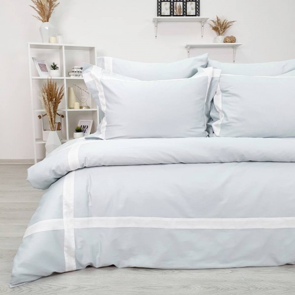 Комплект постельного белья Tivolyo home  BANDA бирюзовый